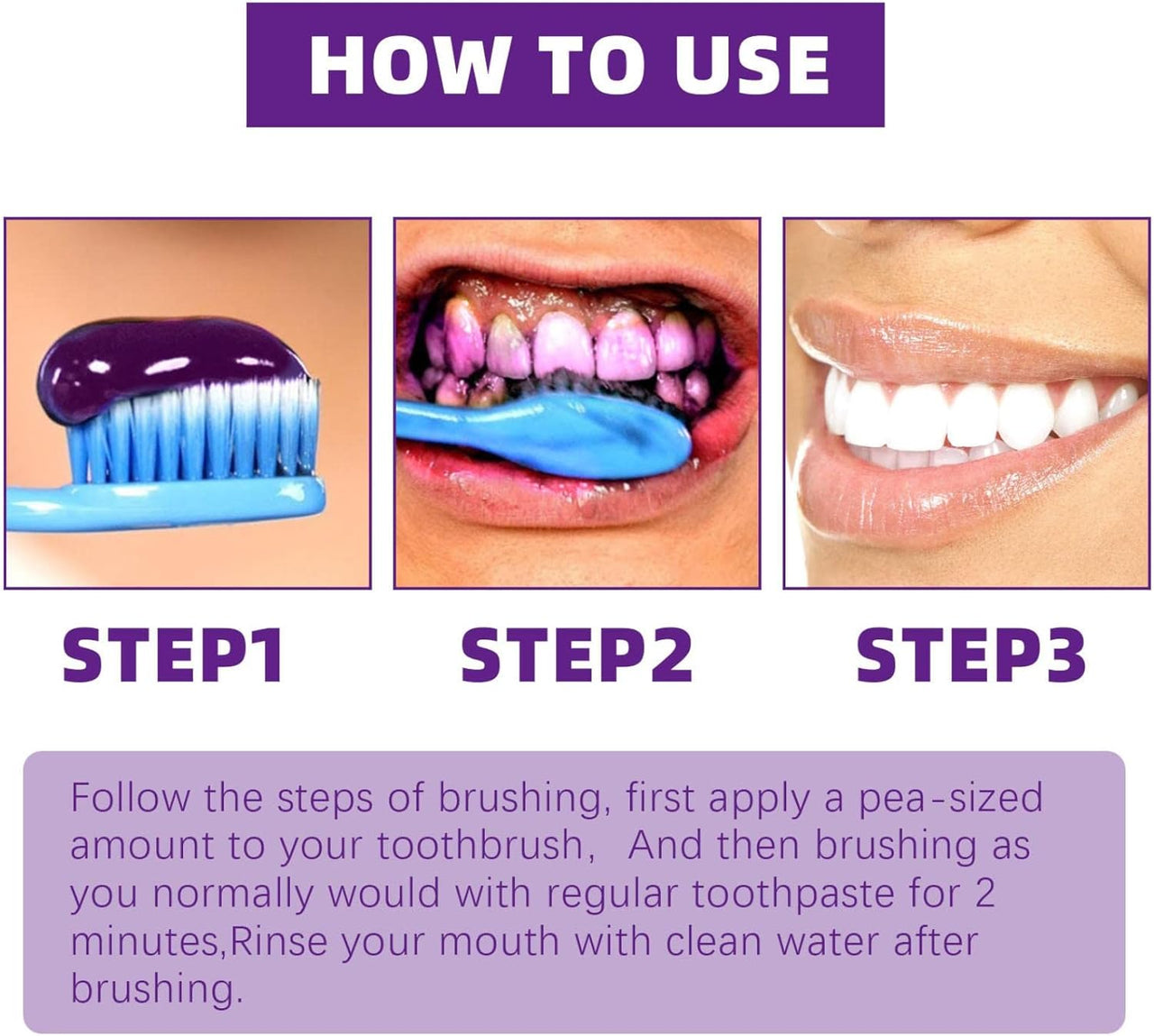 Smilekit Teeth Color Corrector Purple Teeth Whitening Toothpaste
