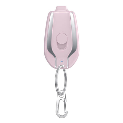 Portable Keychain Charger 1500mAh Ultra-Compact Mini Battery Pack