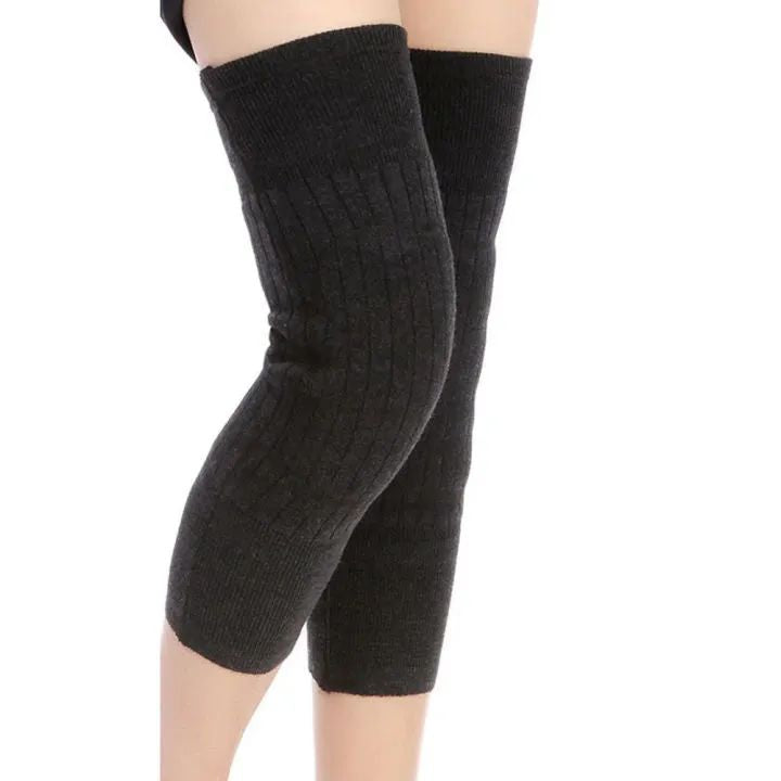 Men Women Cold Proof Plush Socks Warm Leggings Knee Pad