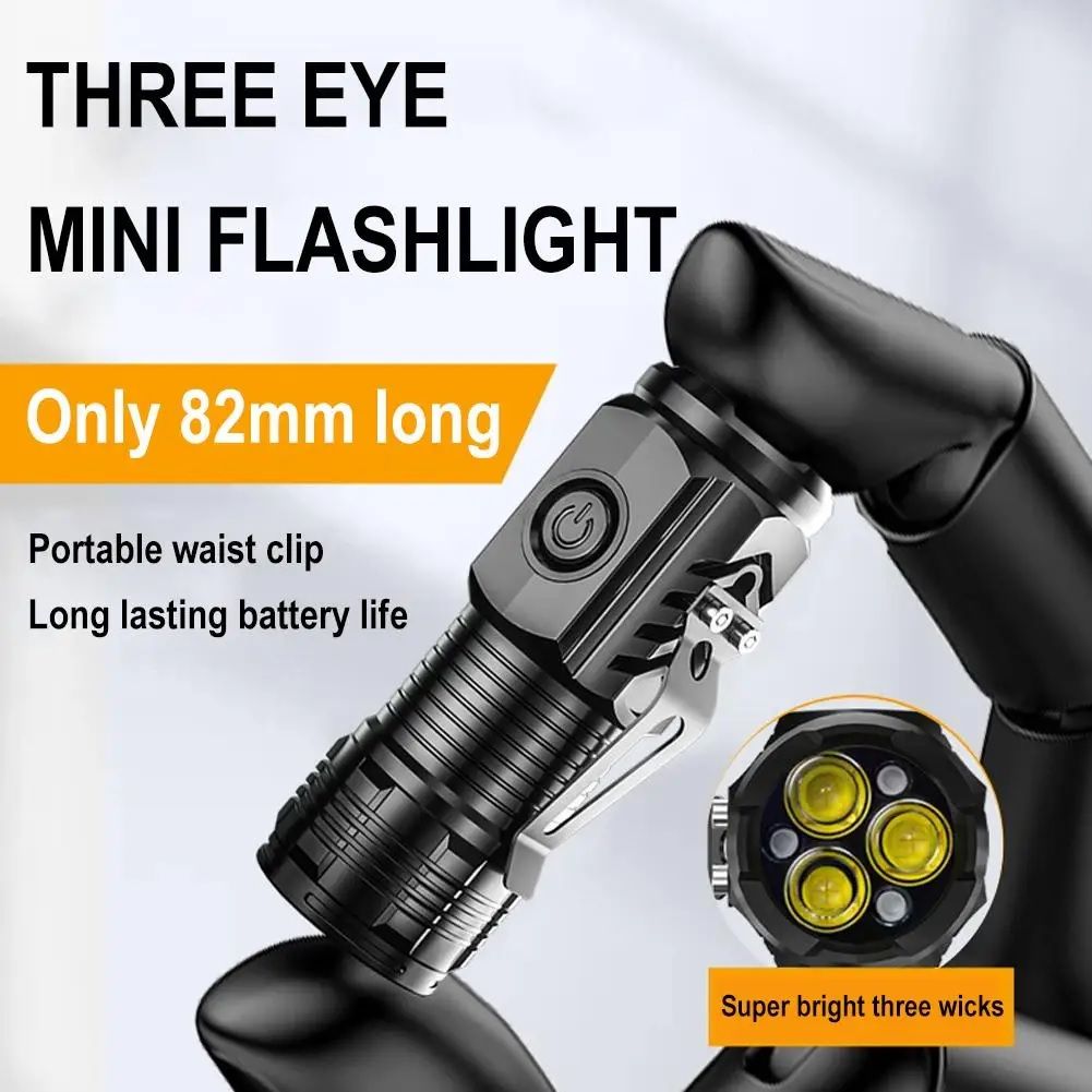 Three-Eyed Monster Mini Super Flashlight